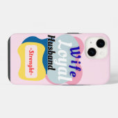 妻、忠実な夫、強さ iPhoneケース (裏面横)