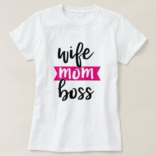 妻 母 上司 Tシャツ (デザイン正面)