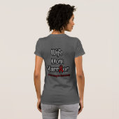 妻/母/戦士…脳動脈瘤 Tシャツ (裏面フル)
