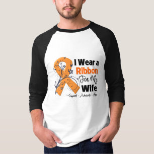 妻-白血病のリボン Tシャツ