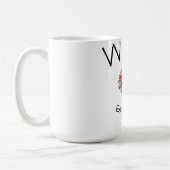 妻 赤 フラワー 年 未来の妻 バレンタイン コーヒーマグカップ (左)
