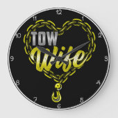 妻：鎖のハート ラージ壁時計 (正面)