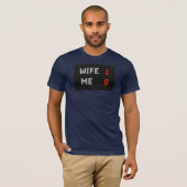 妻 - 1 私 - 0 夫 Tシャツ (正面フル)