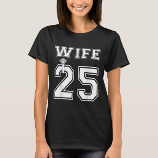 妻 2025 年 夫とのお見合い・婚約パーティー・新婚旅行 Tシャツ