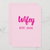 妻 2026年設立予定 招待状 (正面/裏面)