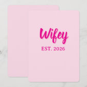 妻 2026年頃 招待状 (正面/裏面)