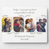 妻 4 垂直写真 愛情の言葉 繊細な葉 フォトプラーク (正面)