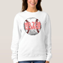 妻/gfのためのコーチ野球セーターのディブ