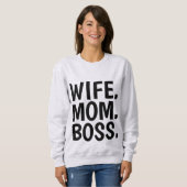妻MOMボスTシャツ スウェットシャツ (正面フル)