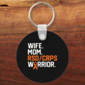 妻Mom Rsd Crps戦士認識度Get Well Recov キーホルダー (正面)