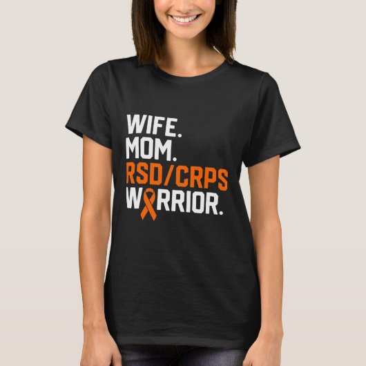 妻Mom Rsd Crps戦士認識度Get Well Recov Tシャツ (正面)