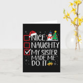 姉いけなは私にクリスマスサンをやらせた カード (黄色い花)