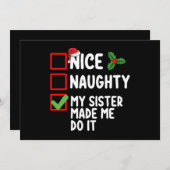 姉いけなは私にクリスマスリスをやらせた 招待状 (正面/裏面)