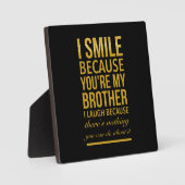 姉おもしろいの兄弟の誕生日プレゼント フォトプラーク (正面)