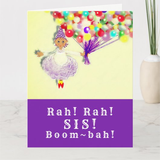 姉おもしろい誕生日カード カード (正面)