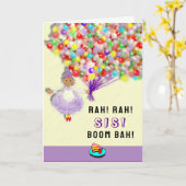 姉おもしろい誕生日 カード (黄色い花)