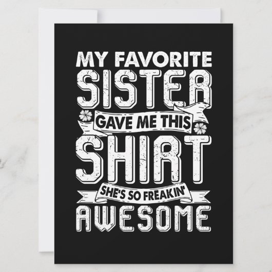 姉お気に入りのさん与えこのシャツ兄弟キッズ カード