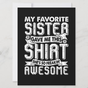 姉お気に入りのさん与えこのシャツ兄弟キッズ カード