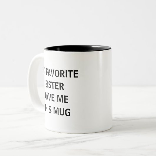 姉お気に入りのさ与えん ツートーンマグカップ (正面左)