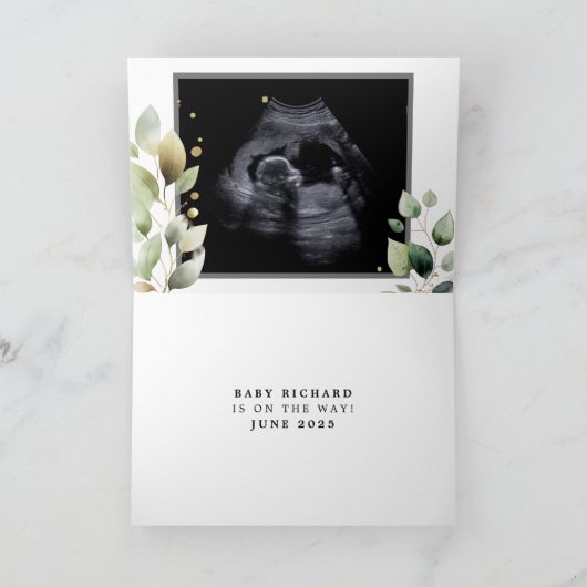 姉から叔母へのお知らせスクリプト ユーカリ カード (内部)