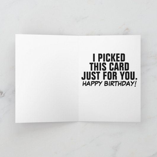 姉から姉の鼻を選おもしろいぶカードまで カード (内部)