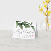 姉から弟へ贈られた聖降誕祭お目出とう カード (黄色い花)