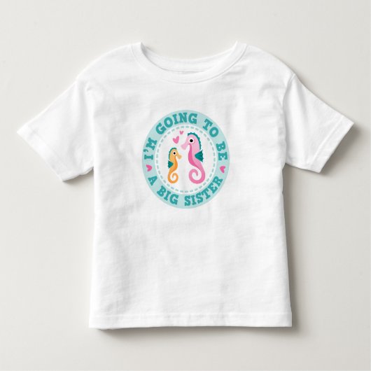 姉があることを行くかわいいタツノオトシゴの漫画Im トドラーTシャツ (正面)