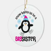 姉があること幸せな雪 セラミックオーナメント (左)