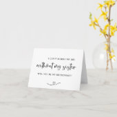 姉がいなければ結婚できない |花嫁メイド カード (黄色い花)