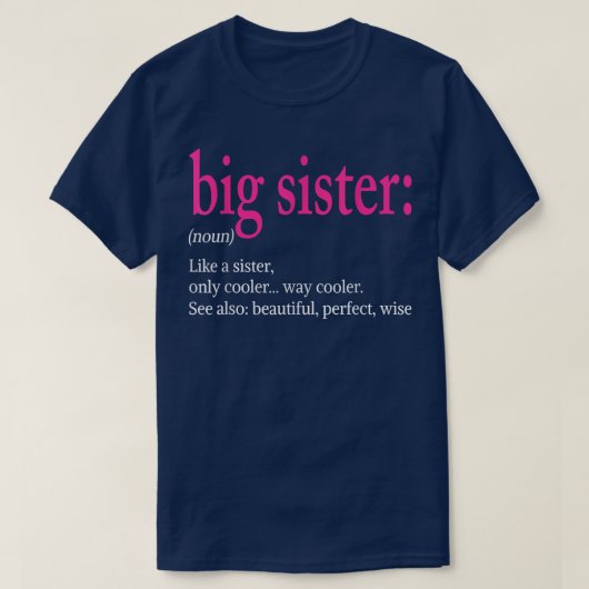 姉さんみたいな可愛いクール定義 Tシャツ (デザイン正面)
