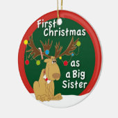 姉として初めてのクリスマス セラミックオーナメント (左)