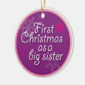 姉として初めてのクリスマス セラミックオーナメント (左)