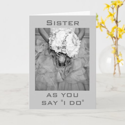 姉と夫に対して「私がする」と言うように カード (黄色い花)