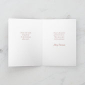 姉と夫へのクリスマスの願い シーズンカード (内部)