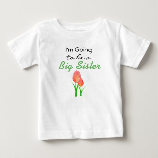 姉になる発表ドレス ベビーTシャツ (正面)