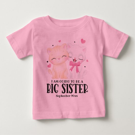 姉になる 赤ちゃん発表 ベビーTシャツ (正面)