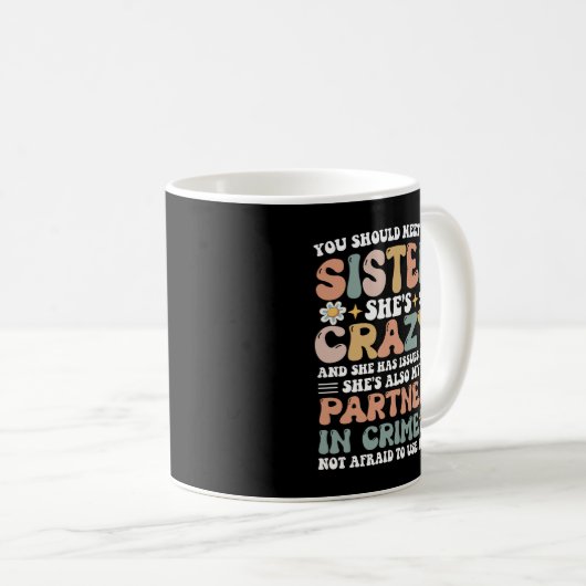 姉に会って問題を抱え熱狂するて コーヒーマグカップ (正面右)