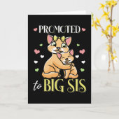 姉に昇進してかわいい姉さん カード (黄色い花)