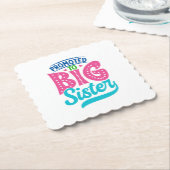 姉に昇進し、新生児姉リビール ペーパーコースター (アングル)