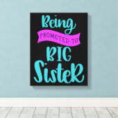 姉に昇進する キャンバスプリント (インサイチュ (ウッドフロア))