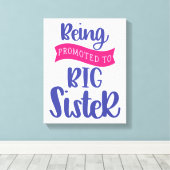 姉に昇進する キャンバスプリント (インサイチュ (ウッドフロア))