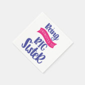 姉に昇進する スタンダードカクテルナプキン (角)