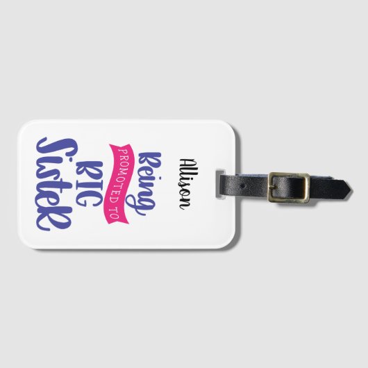 姉に昇進する ラゲッジタグ (正面横)