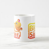 姉のかわいいベビーの鶏の鳥のマグ コーヒーマグカップ (中央)