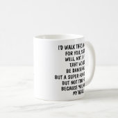 姉のコーヒーマグに妹おもしろいの贈り物に コーヒーマグカップ (正面右)