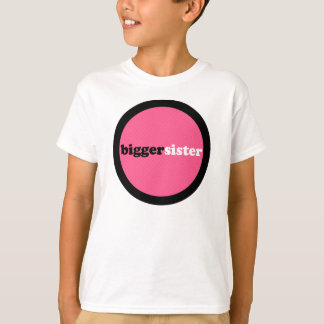 姉のピンクの円 Tシャツ