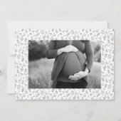 姉のフローラ妊娠写真のお知らせ 案内状 (裏面)