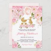 姉のベビーシャワーの招待 招待状 (正面/裏面)