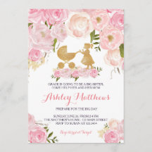 姉のベビーシャワーの招待