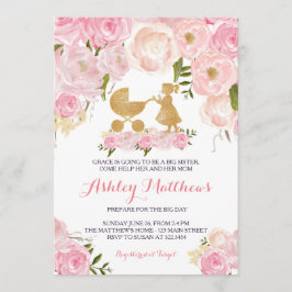 姉のベビーシャワーの招待 招待状